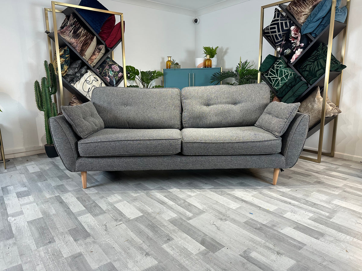 Zinc 4 Seat Fabric Sofa Blue — The Sofa Clearance Outlet