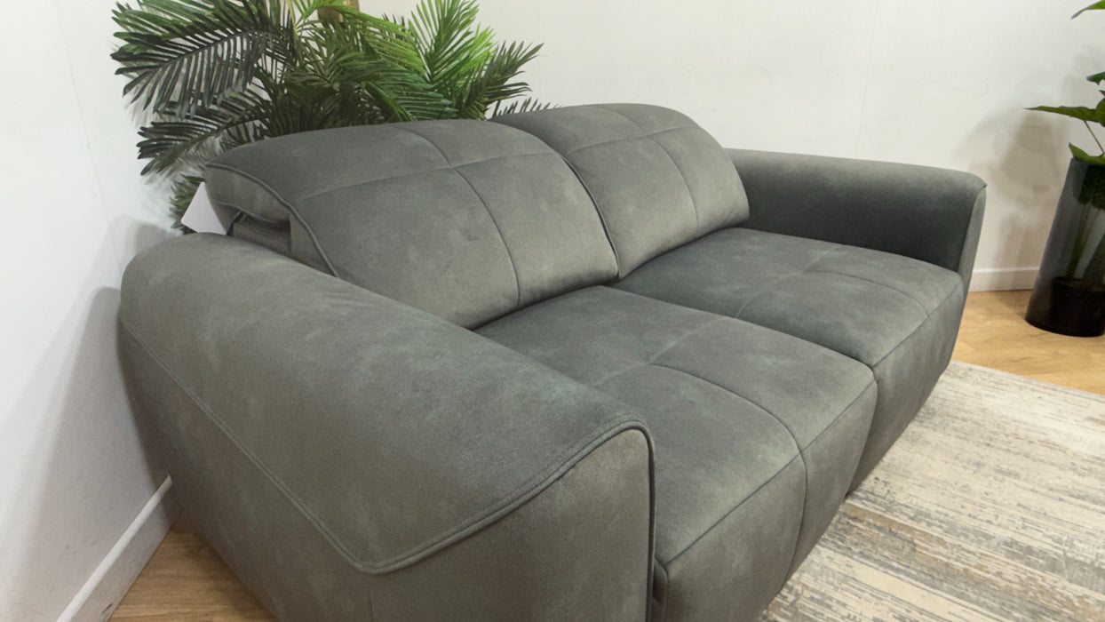 Sofology Riviera Fabric 2 Seater Motion Chaise in Lifestyle Flecked Mineral Green