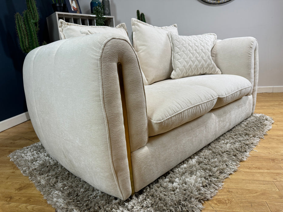 Empress Fabric 2 Seater - Texture Chenille Oyster (WA2)