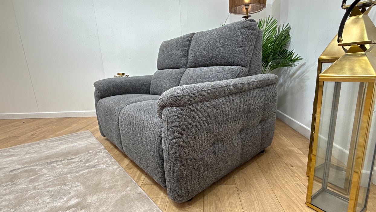 Sofology Ripley Fabric 2 Seater in Woven Textured Charcoal