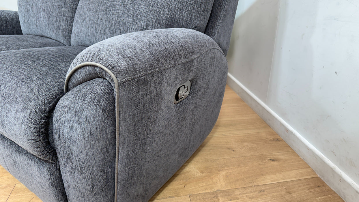 DFS Forster Express Fabric 2 Seater Recliner in Grey