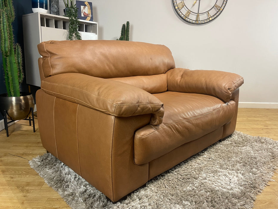 Santino Leather Loveseat - Apollo Tan (WA2)