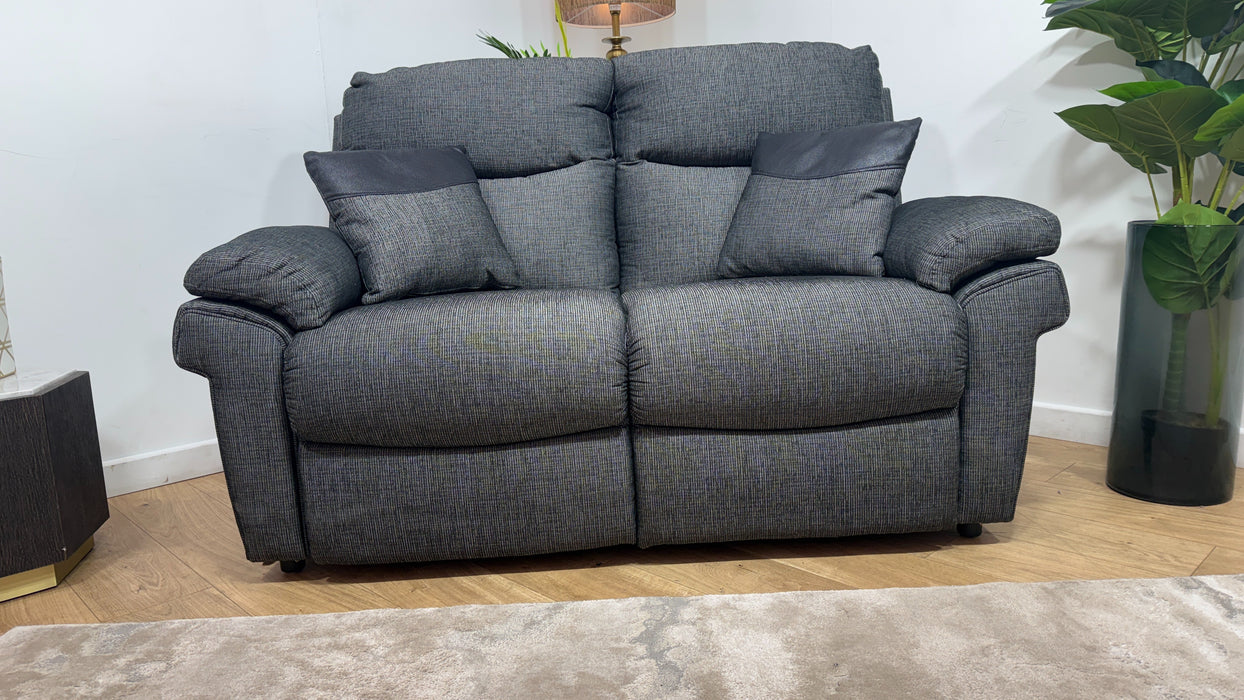 DFS Tamla 2 Seater Fabric Sofa in Black
