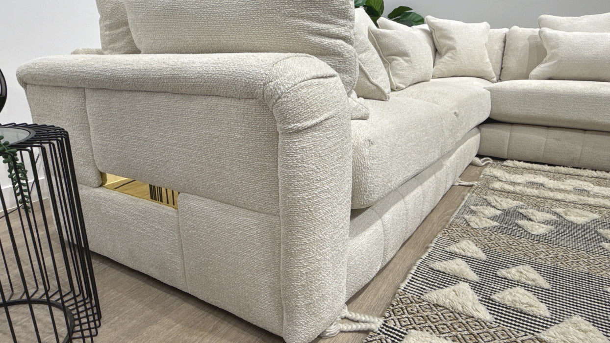 Sofology Westwood Fabric 3 Corner 3  Sofa in Soft Boucle Ecru