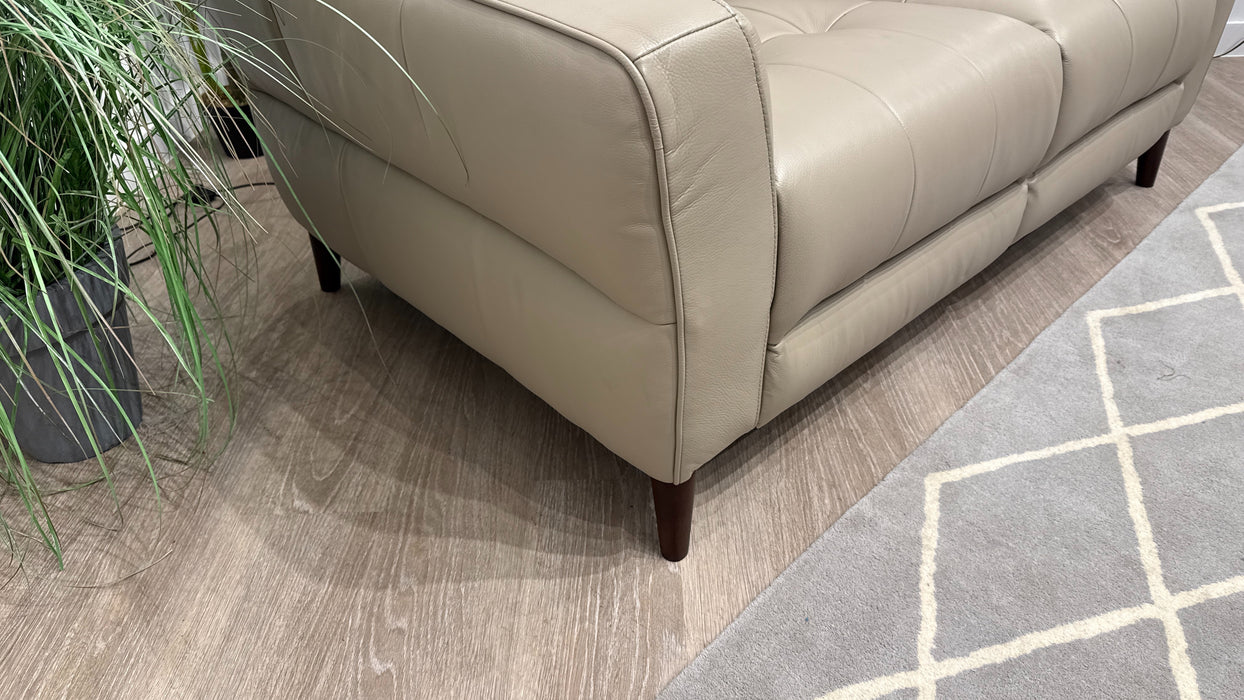 Sofology Jax Leather 2 Seater in Trusty Embossed Stone