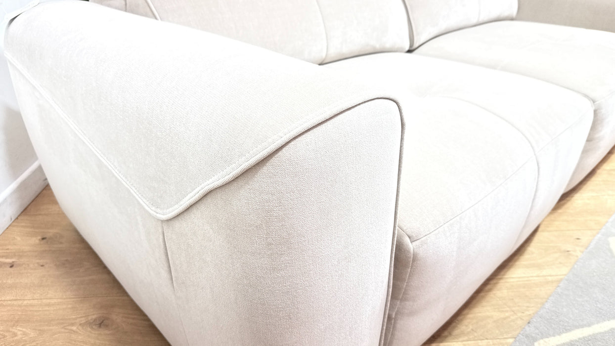 Sofology Riviera Fabric 3 Seater Motion Chaise in Relaxed Chenille Cotton
