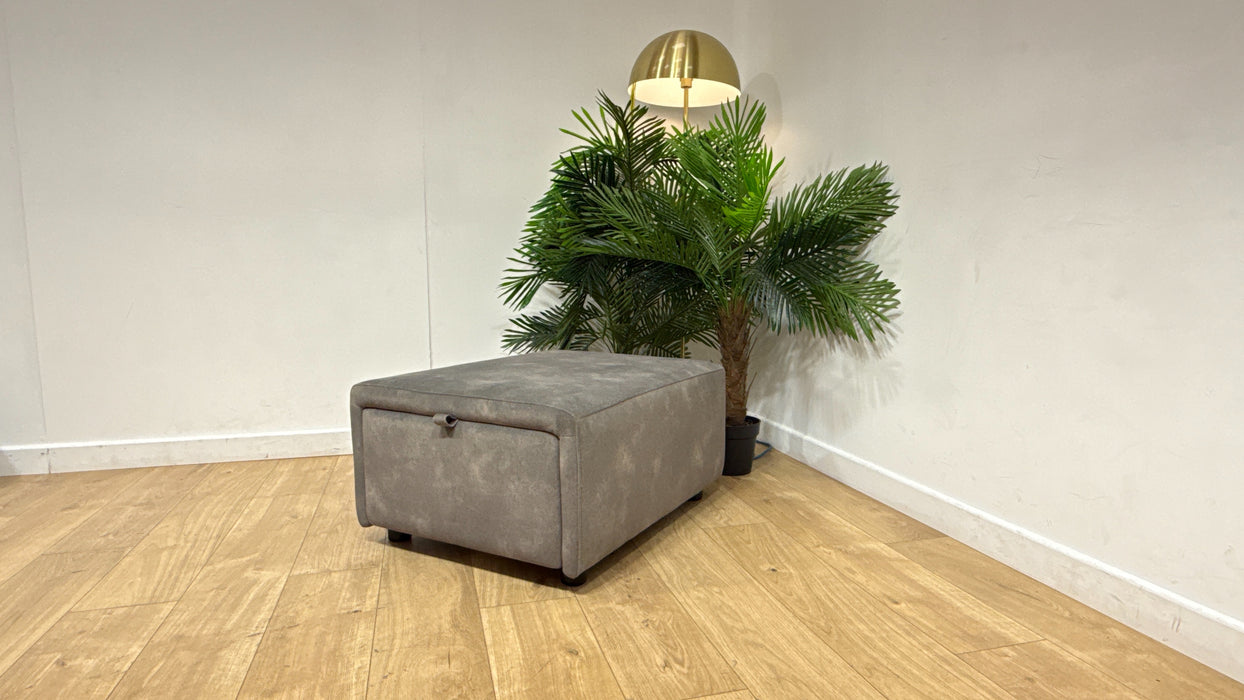 Sofology Premiere Fabric Designer Storage Footstool in Lifestyle Flecked Mocha