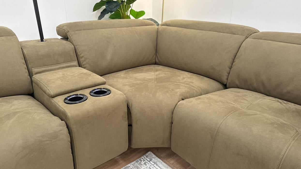 Marvella 3 Corner 1.5 Power Recliner - Olive