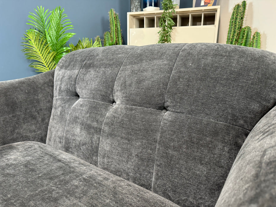 Bartello Fabric Loveseat - Soft Chenille Anthracite - (WA2)