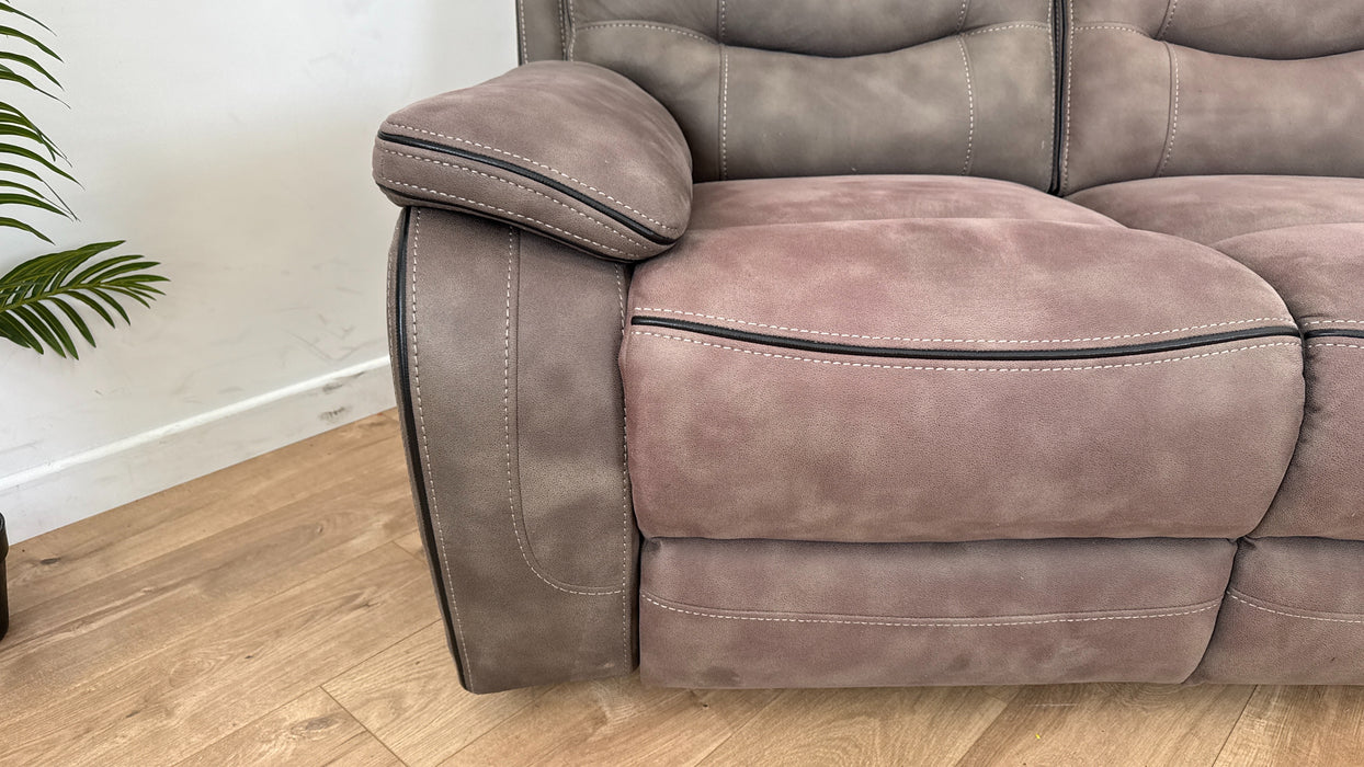 Vinson 3 Seater Fabric Manual Recliner