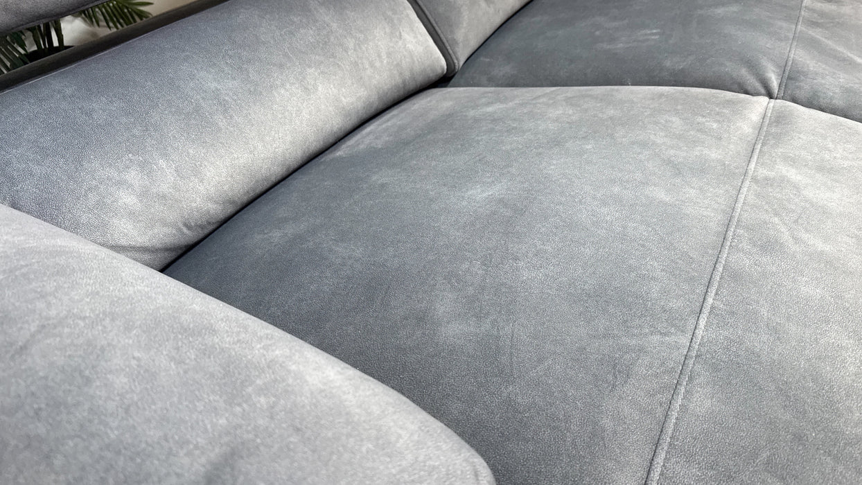 Sofology Hugo Fabric 2.5 Seater Power Recliner/Headrest in Lifestyle Flecked Charcoal