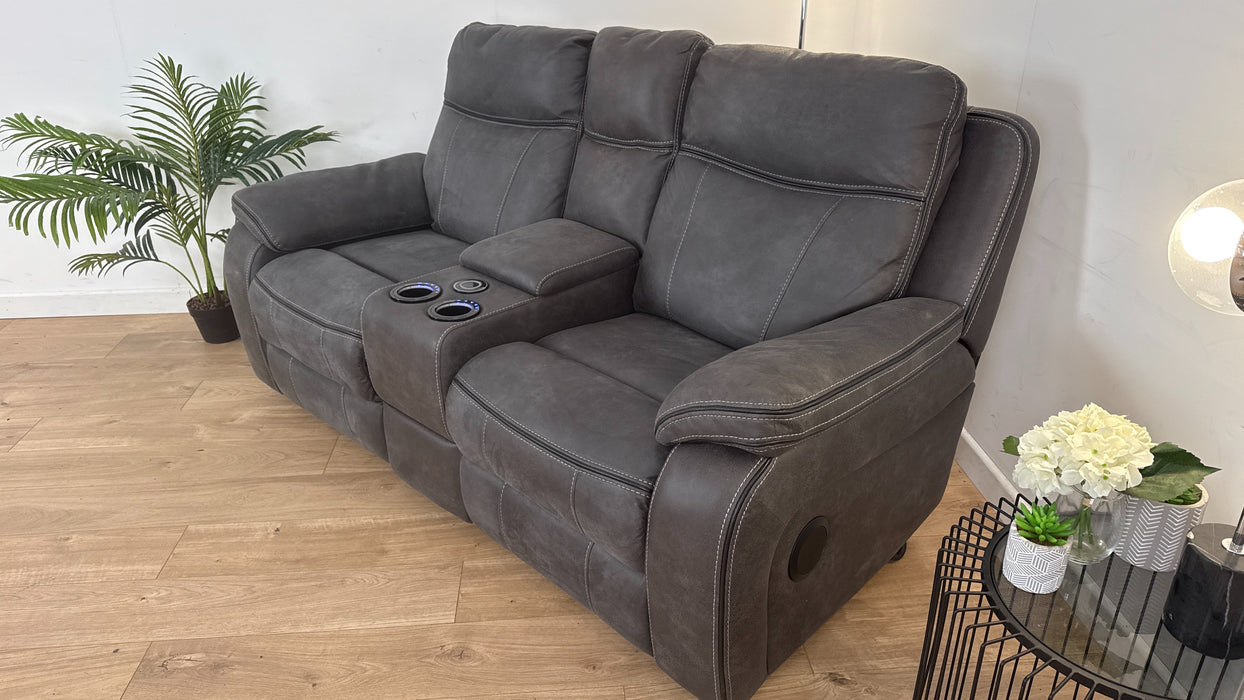 Vinson 2 Seater Smart Console Fabric Power Recliner