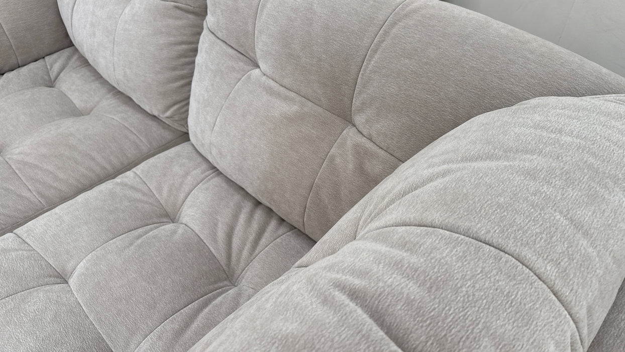 Sofology The Cocoon Fabric 3 Seater in Stone