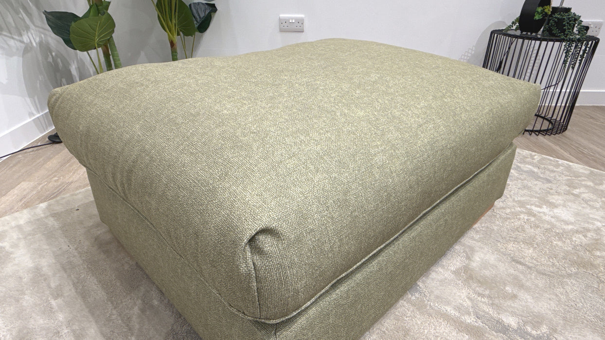 Sofology Gaia Fabric Footstool in Olive