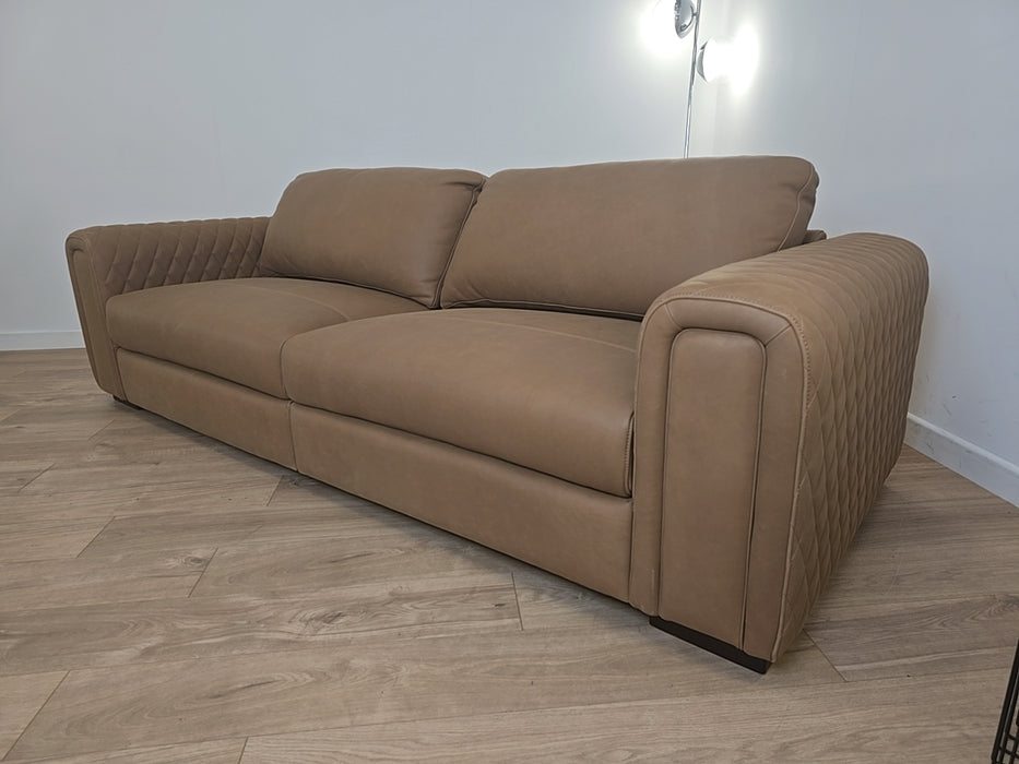 Firenze 4 Seater split - leather nappa tan