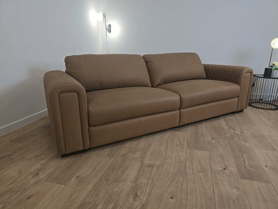 Firenze 4 Seater split - leather nappa tan