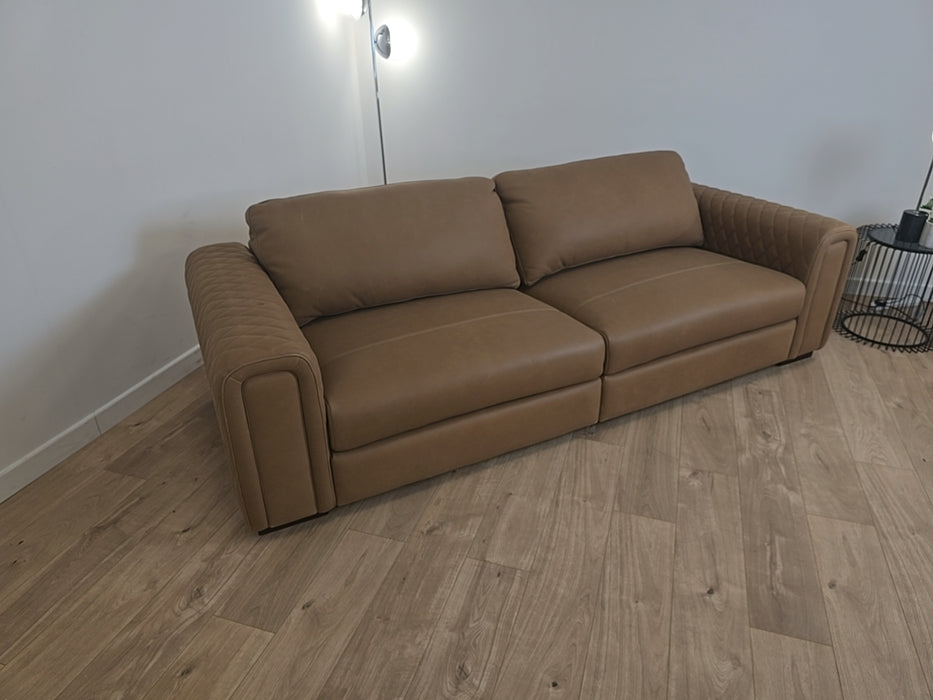 Firenze 4 Seater split - leather nappa tan