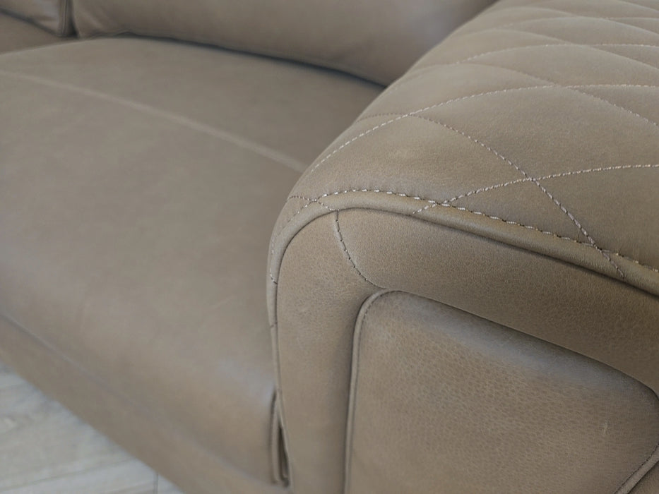 Firenze 4 Seater split - leather nappa tan