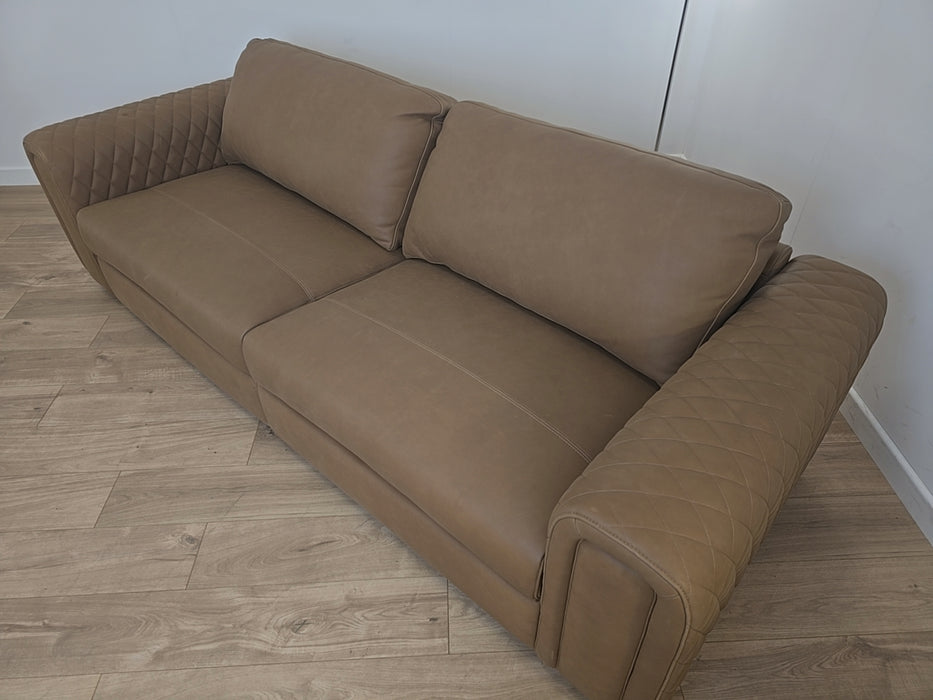 Firenze 4 Seater split - leather nappa tan