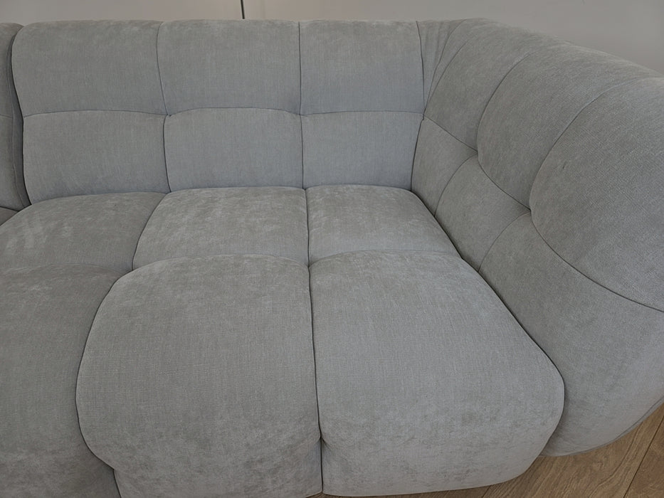 4 Seater split - fabric - Relaxed chenille stone