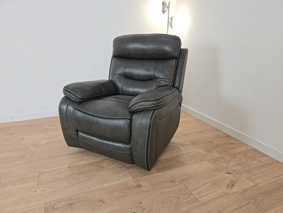 Noah Chair  - Leather Power Recliner  - Graphite