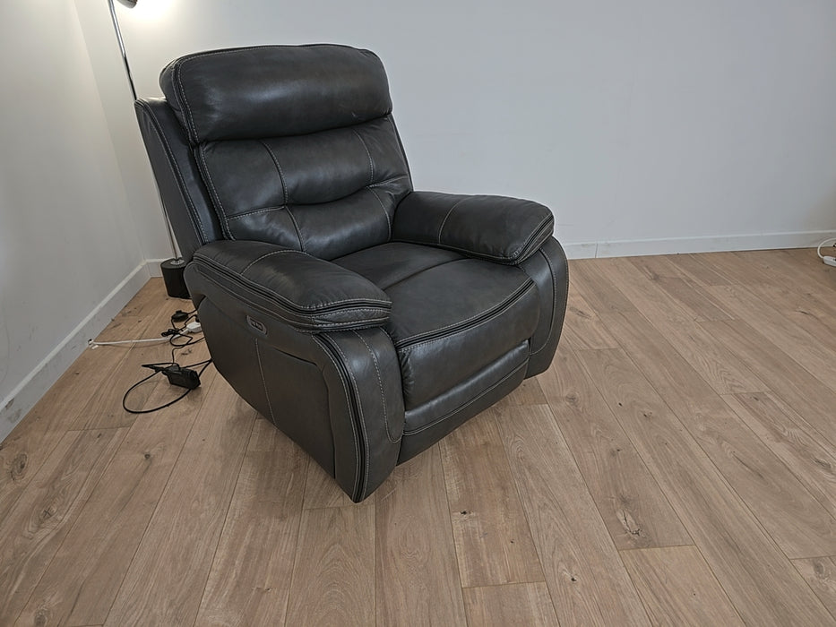 Noah Chair  - Leather Power Recliner  - Graphite