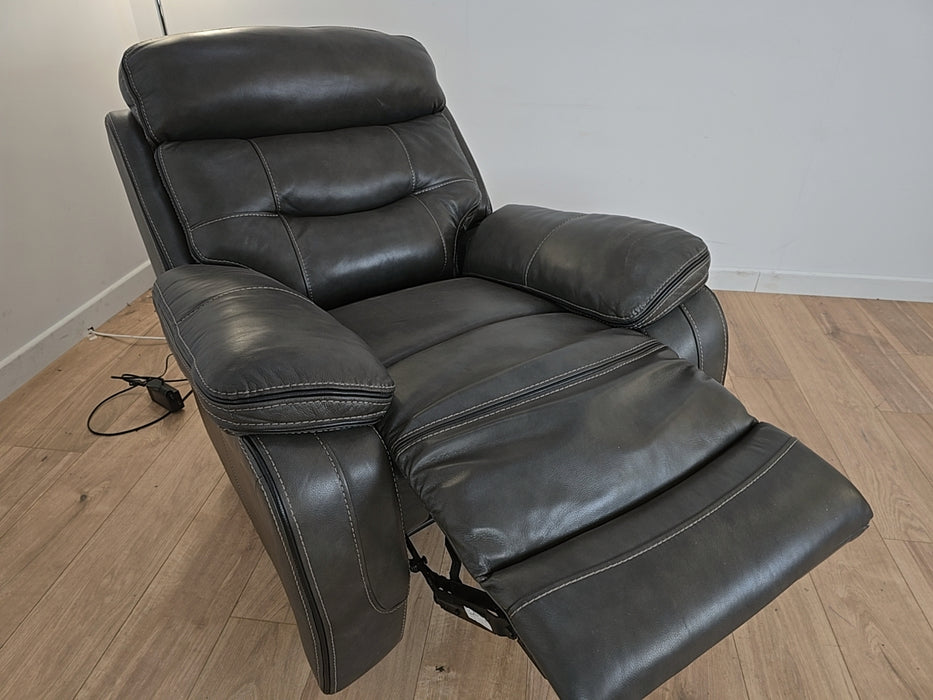 Noah Chair  - Leather Power Recliner  - Graphite