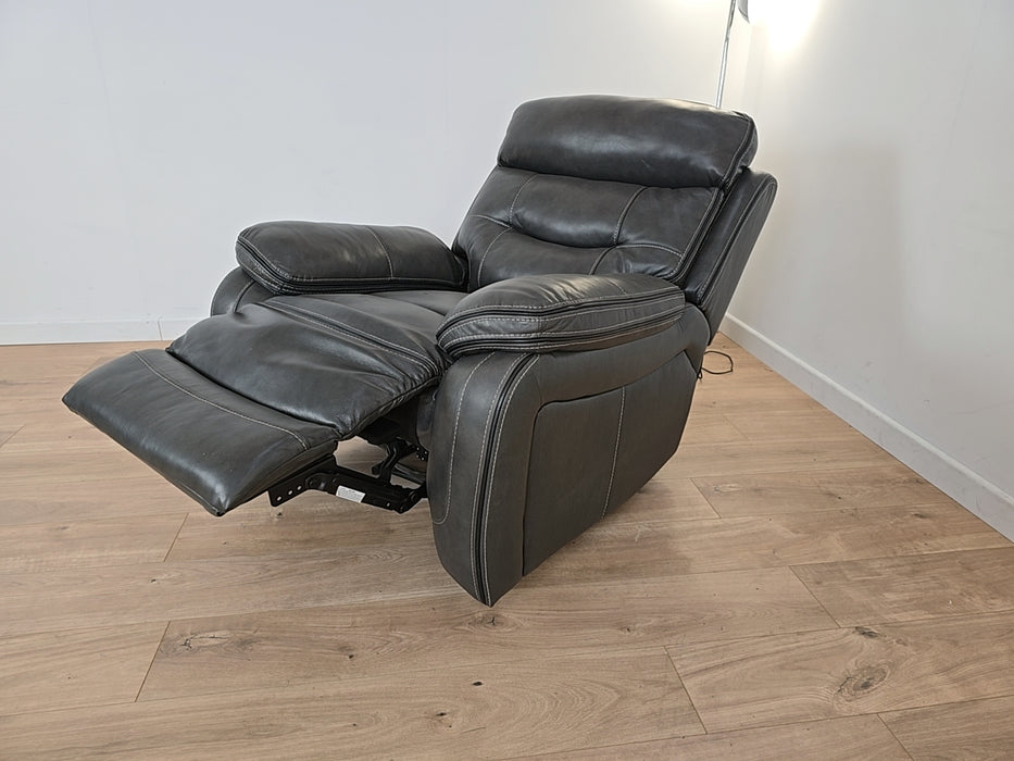 Noah Chair  - Leather Power Recliner  - Graphite