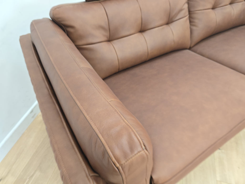 Muse 2.5 Seater Sofa - Leather - Matte Espresso