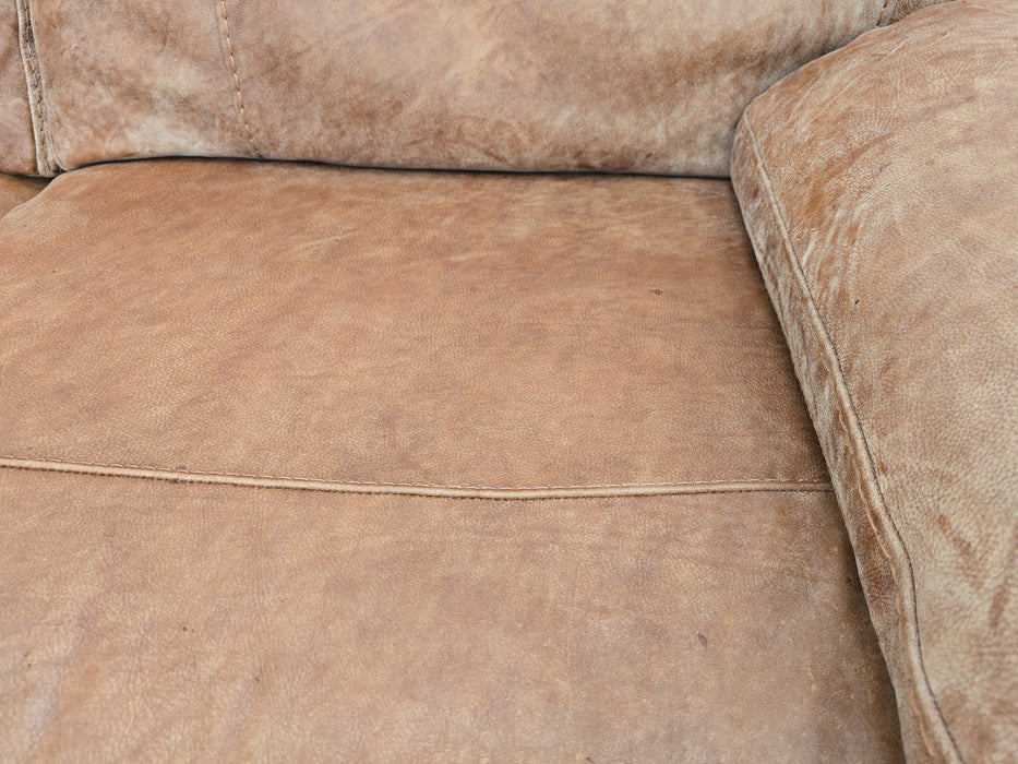 Linara 3 Leather Sofa Utah Tan