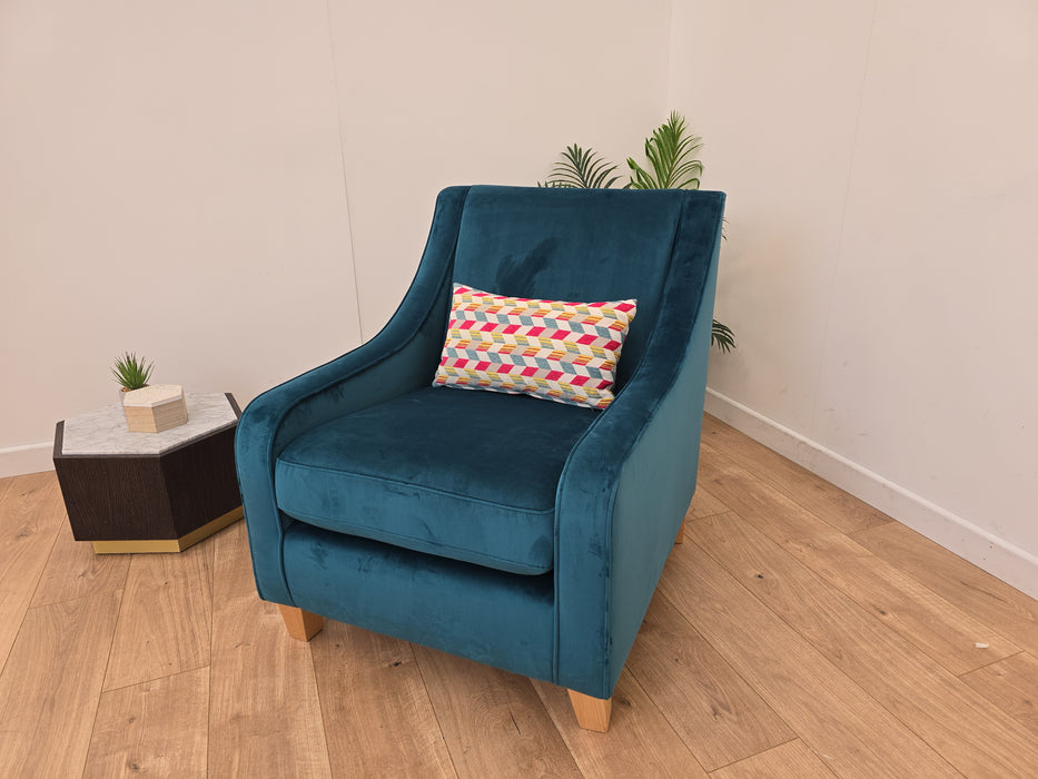 Sophia Chair - Fabric - Velvet Teal