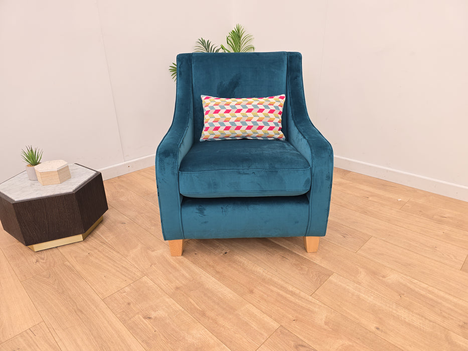 Sophia Chair - Fabric - Velvet Teal