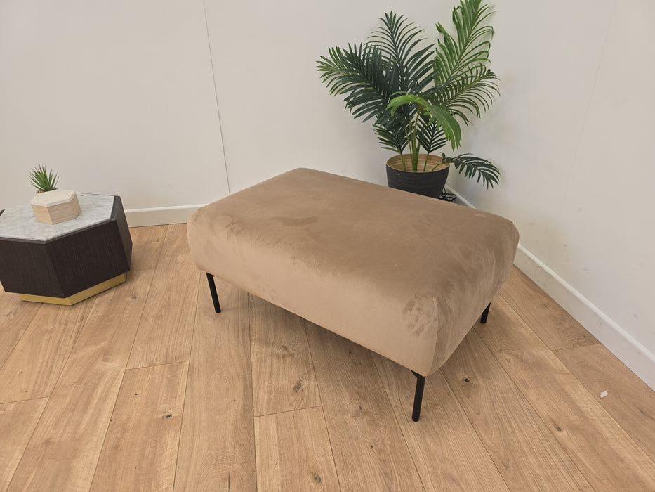 Canto Footstool - Fabric - Mink