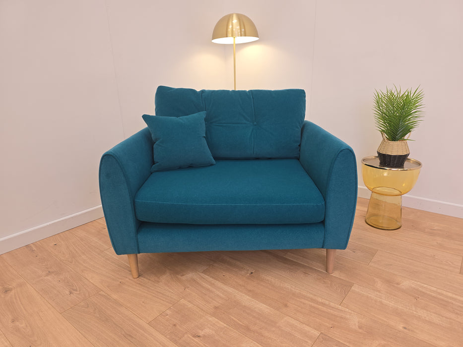 Finchley Loveseat - Fabric - Nordic Teal All Over