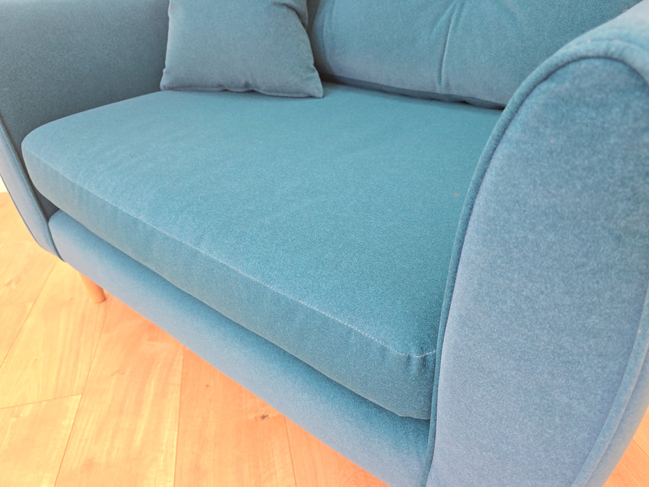 Finchley Loveseat - Fabric - Nordic Teal All Over