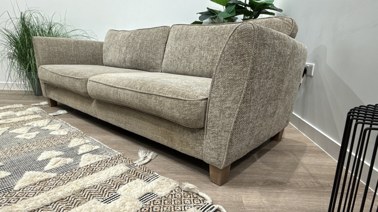 Sofology Canterbury 4 Seater Fabric Sofa in Weave Linen.