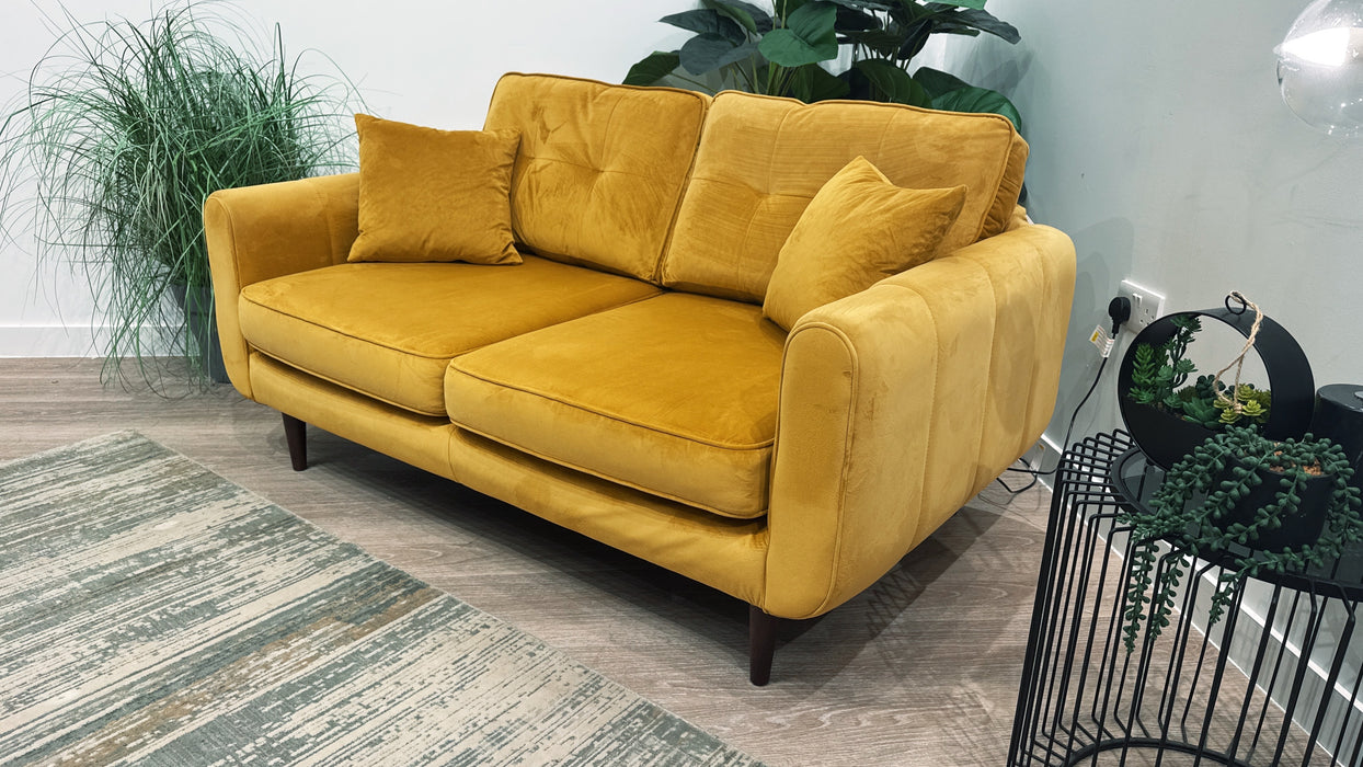Sofology Islington Fabric 2 Seater in Sleek Mustard