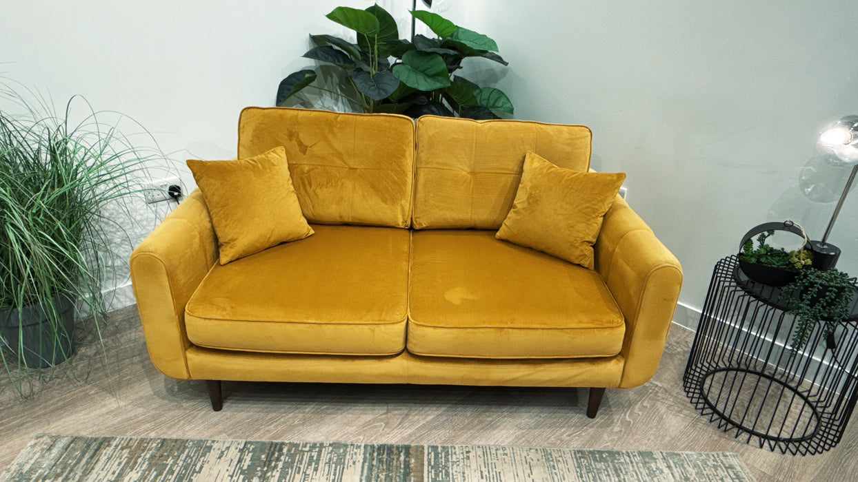 Sofology Islington Fabric 2 Seater in Sleek Mustard