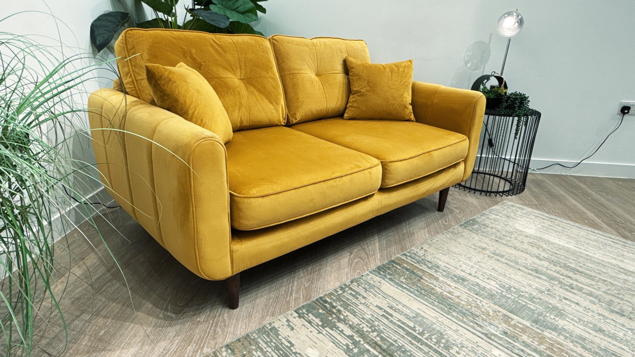 Sofology Islington Fabric 2 Seater in Sleek Mustard