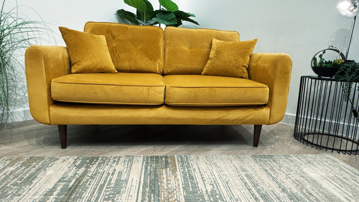 Sofology Islington Fabric 2 Seater in Sleek Mustard
