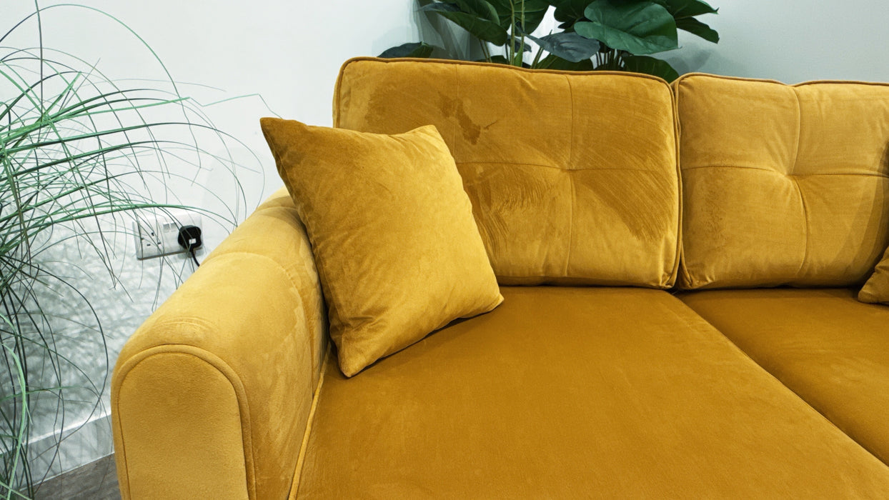 Sofology Islington Fabric 2 Seater in Sleek Mustard