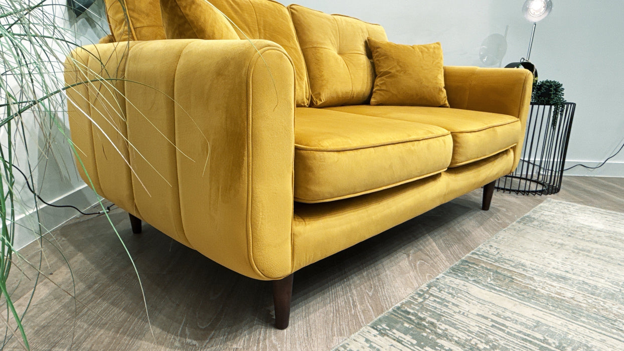 Sofology Islington Fabric 2 Seater in Sleek Mustard