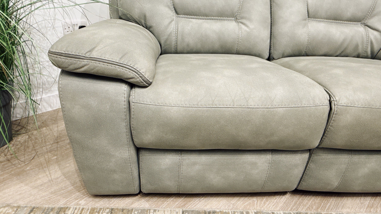 DFS  Foster 2 Seater Fabric Power Recliner in Frost