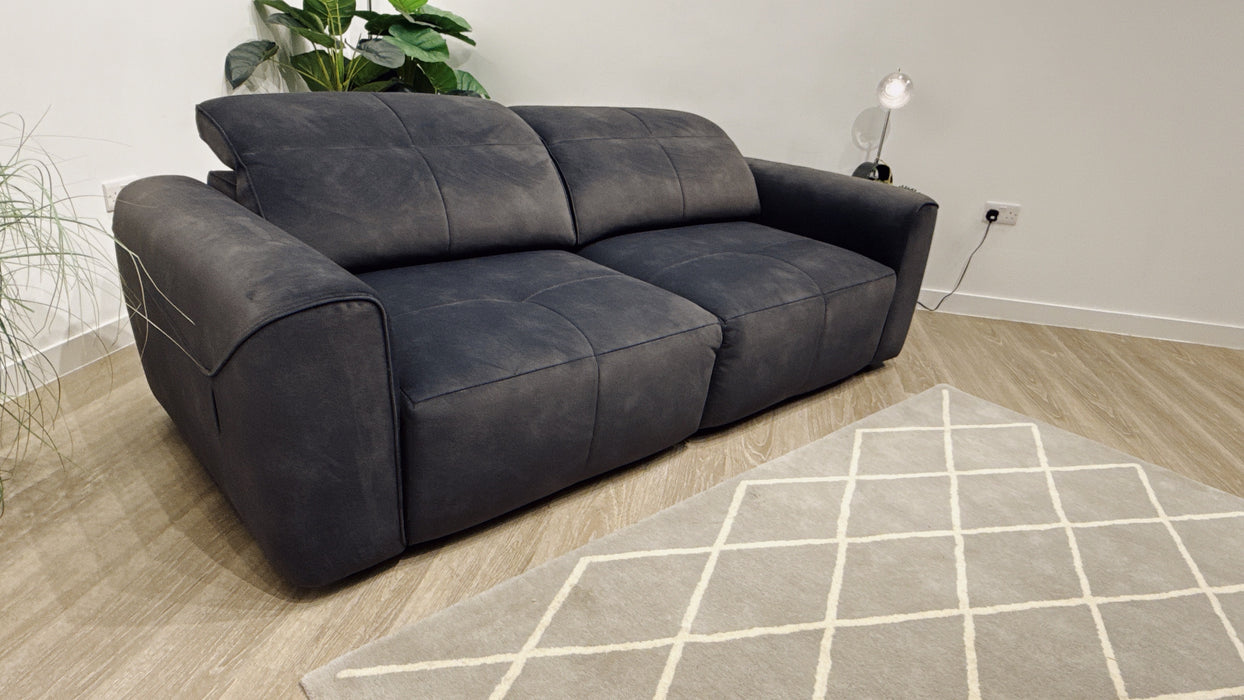 Sofology Riviera Fabric 3 Seater Motion Chaise in Lifestyle Flecked Anthracite