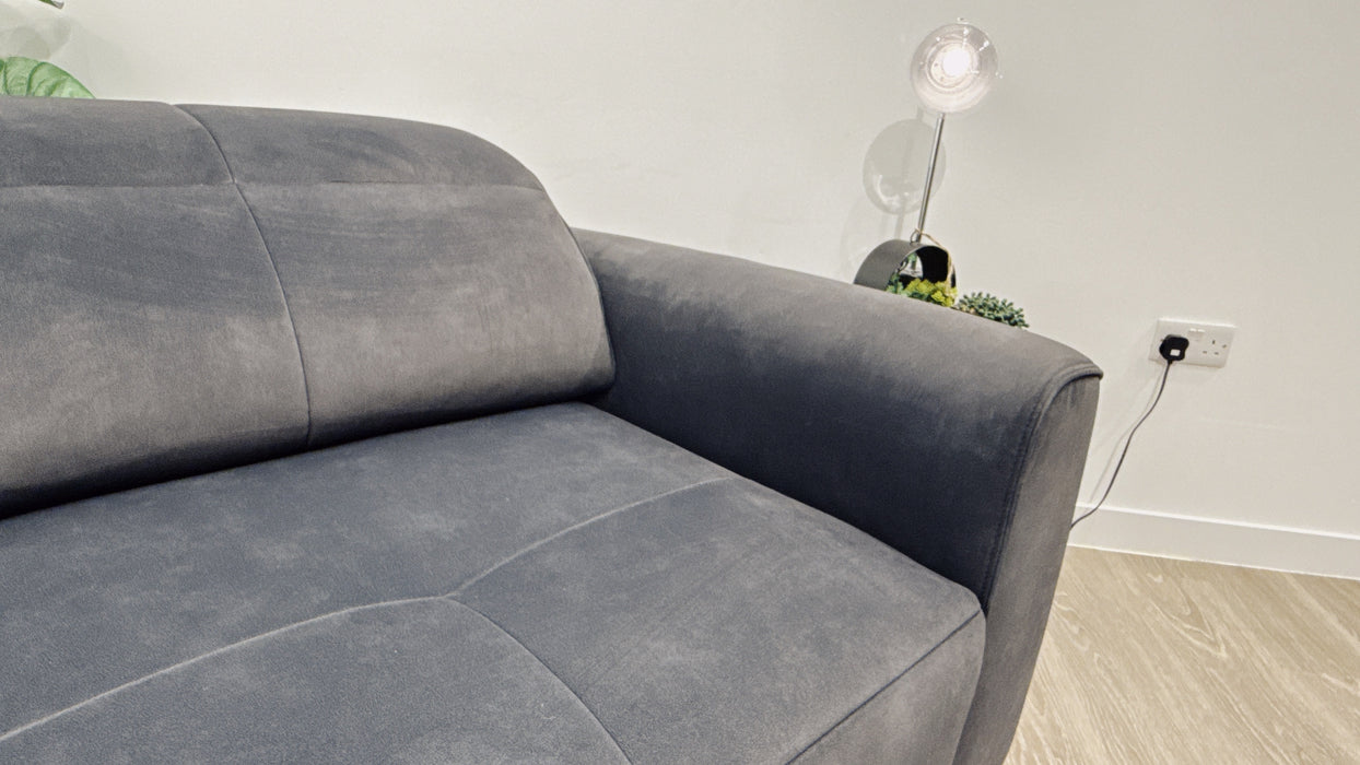 Sofology Riviera Fabric 3 Seater Motion Chaise in Lifestyle Flecked Anthracite