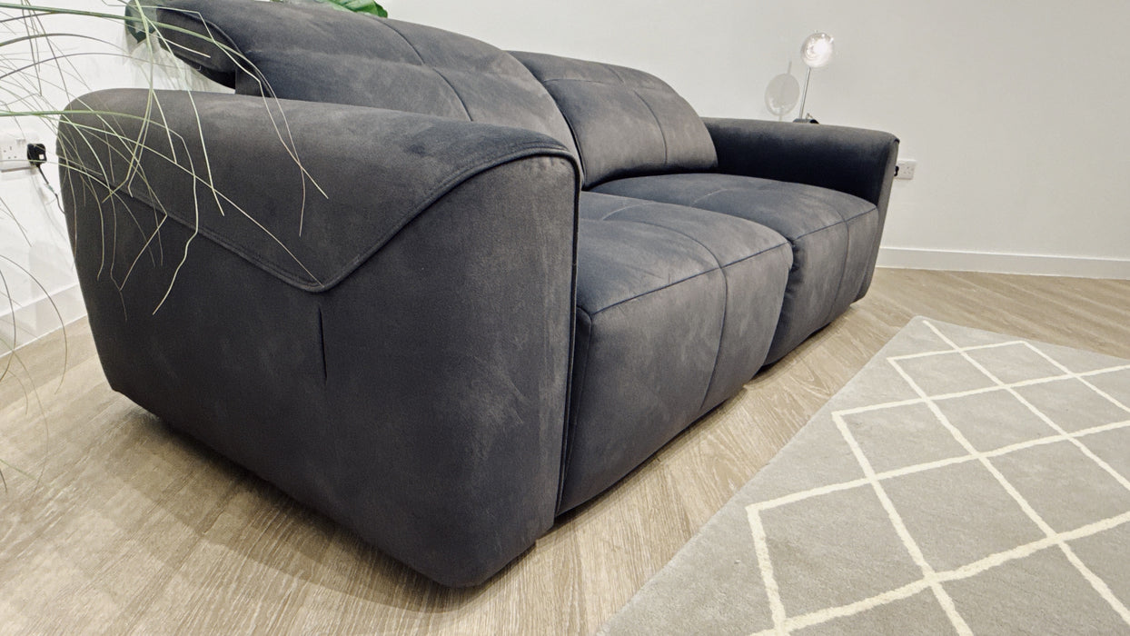 Sofology Riviera Fabric 3 Seater Motion Chaise in Lifestyle Flecked Anthracite