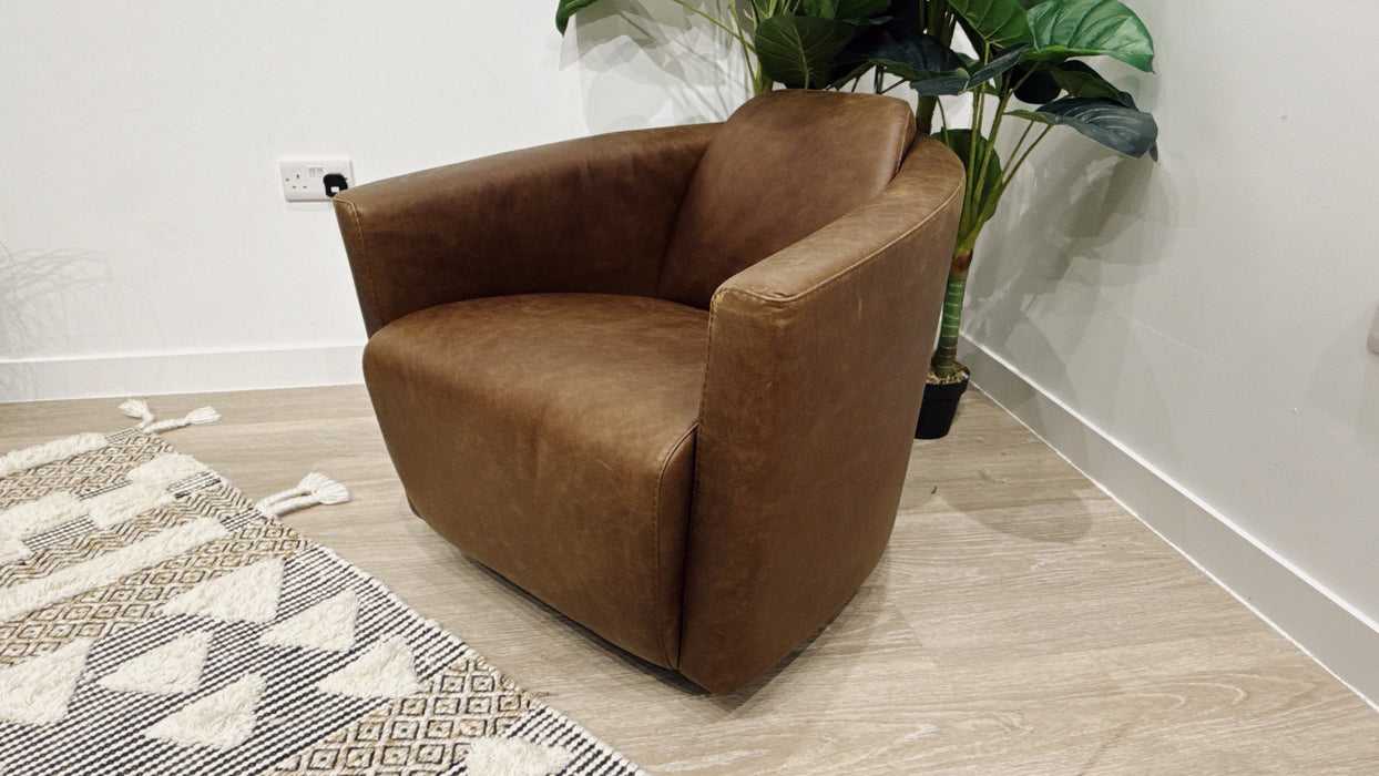 Sofology Lucano Chair in Las Vegas Dark Brown