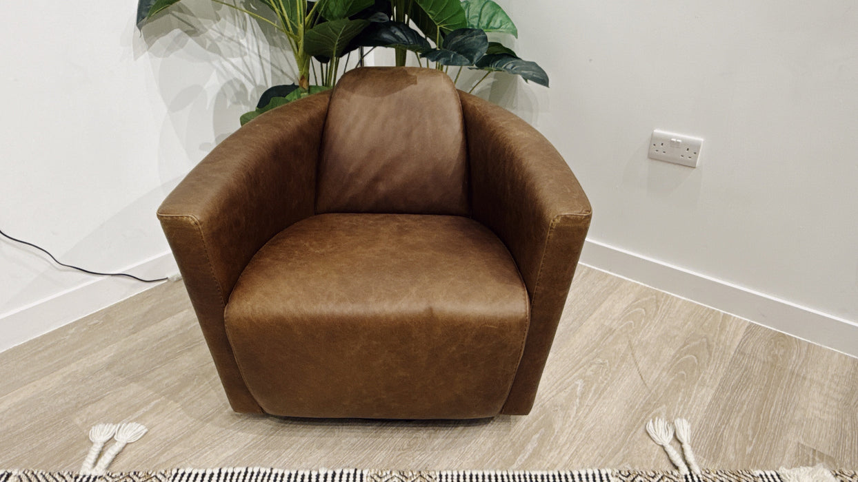 Sofology Lucano Chair in Las Vegas Dark Brown