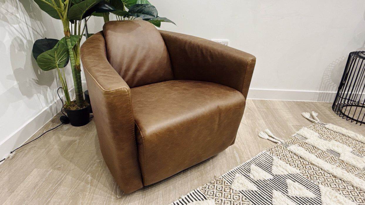 Sofology Lucano Chair in Las Vegas Dark Brown
