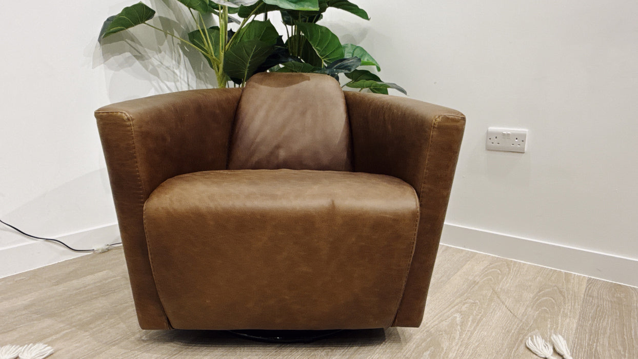 Sofology Lucano Chair in Las Vegas Dark Brown